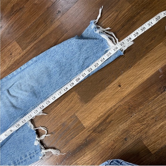 Agolde Riley crop raw hem jeans women’s size 24 - Picture 10 of 10